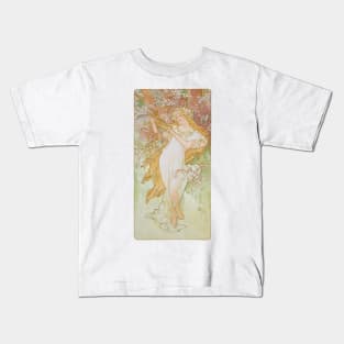 Four Seasons by Mucha, Spring Kids T-Shirt